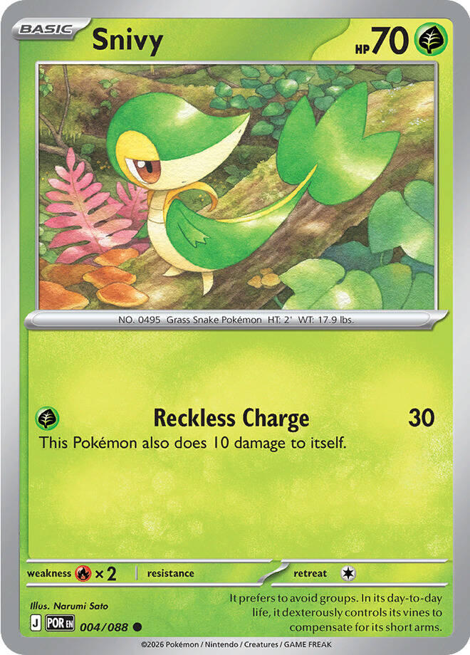 Snivy (004/088) [Mega Evolution: Perfect Order] | Exor Games Bridgewater
