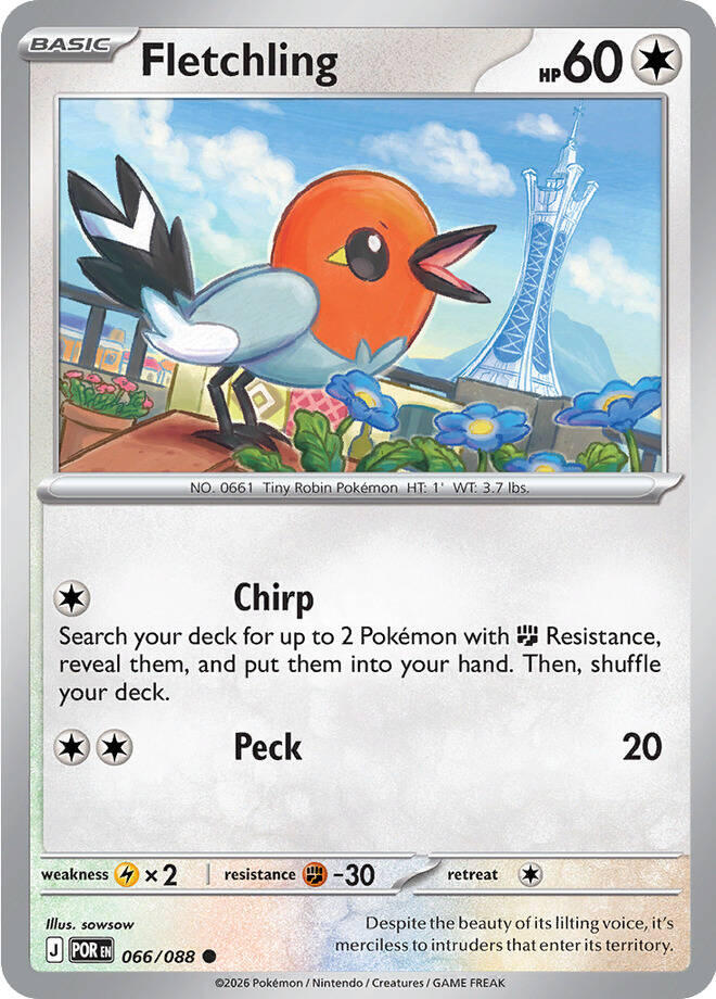 Fletchling (066/088) [Mega Evolution: Perfect Order] | Exor Games Bridgewater