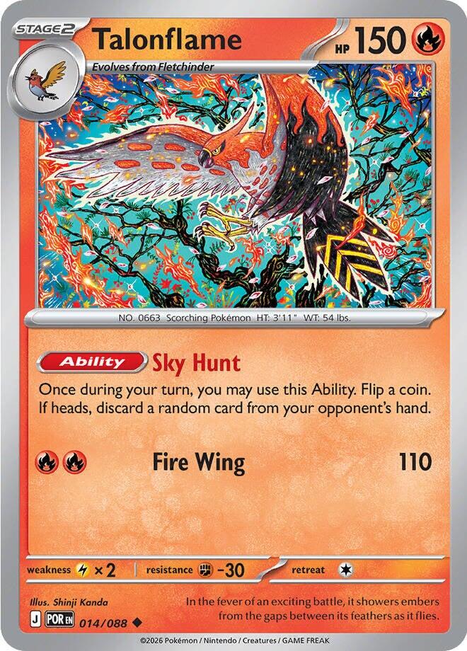 Talonflame (014/088) [Mega Evolution: Perfect Order] | Exor Games Bridgewater
