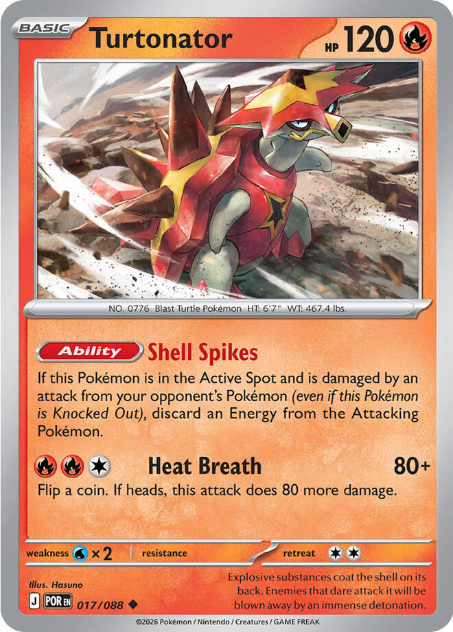 Turtonator (017/088) [Mega Evolution: Perfect Order] | Exor Games Bridgewater