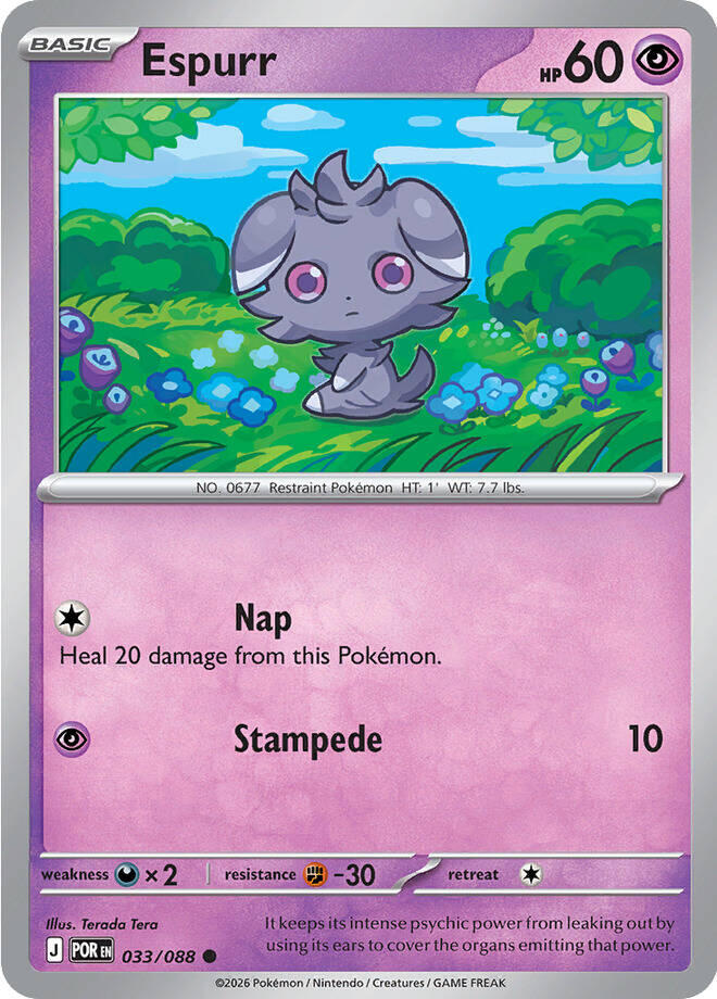 Espurr (033/088) [Mega Evolution: Perfect Order] | Exor Games Bridgewater