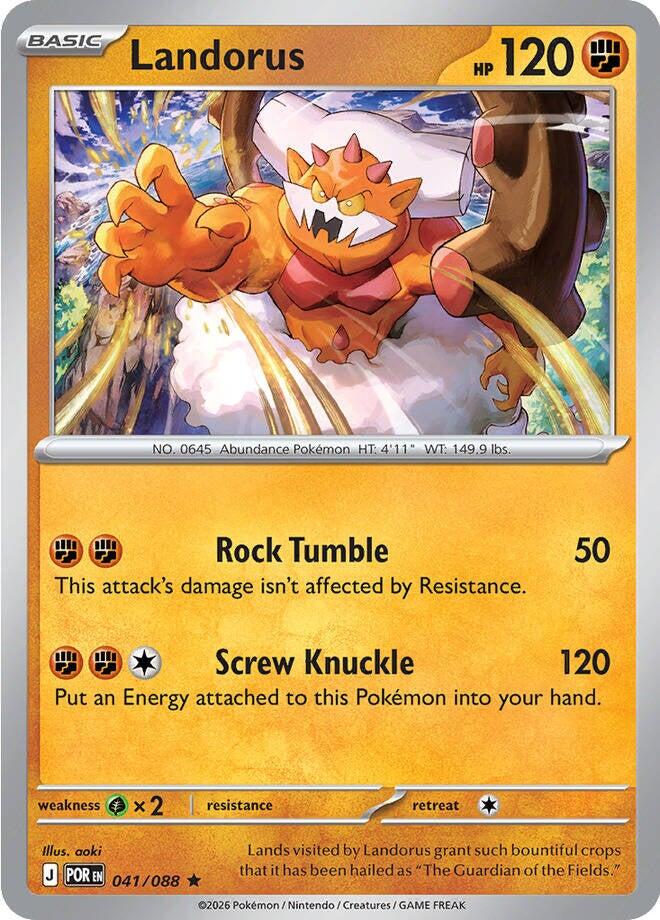 Landorus (041/088) [Mega Evolution: Perfect Order] | Exor Games Bridgewater