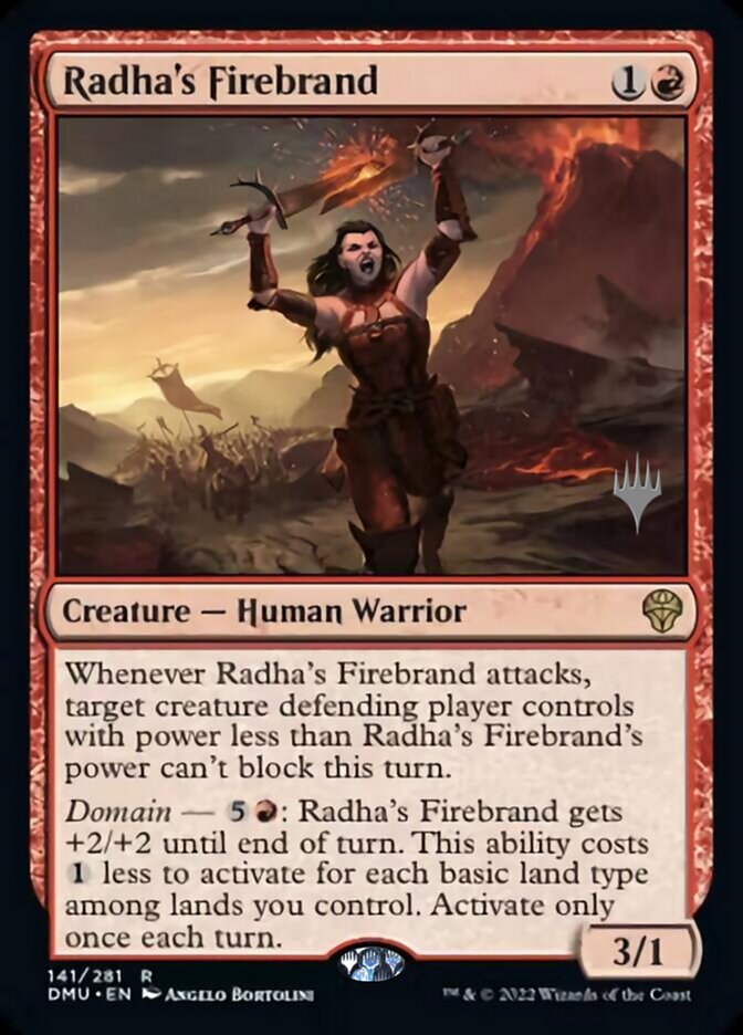 Radha's Firebrand (Promo Pack) [Dominaria United Promos] | Exor Games Bridgewater