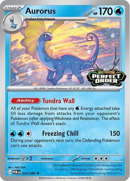Aurorus (024/088) (Perfect Order Stamped) [Miscellaneous Cards] | Exor Games Bridgewater