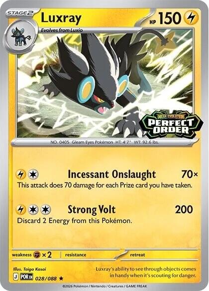 Luxray (028/088) (Perfect Order Stamped) [Miscellaneous Cards] | Exor Games Bridgewater