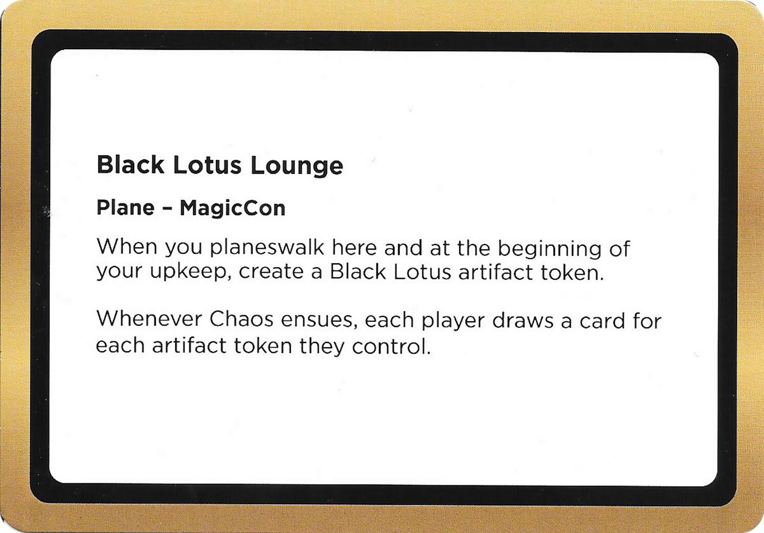 Black Lotus Lounge (Black Lotus Unknown Planechase) [Oversize Cards] | Exor Games Bridgewater
