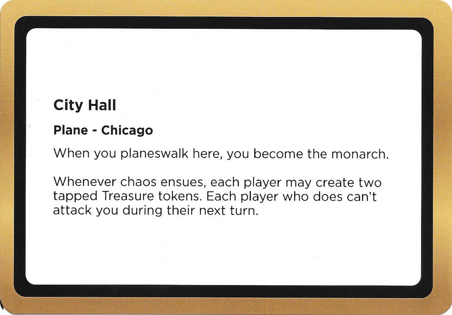 City Hall (Black Lotus Unknown Planechase) [Oversize Cards] | Exor Games Bridgewater