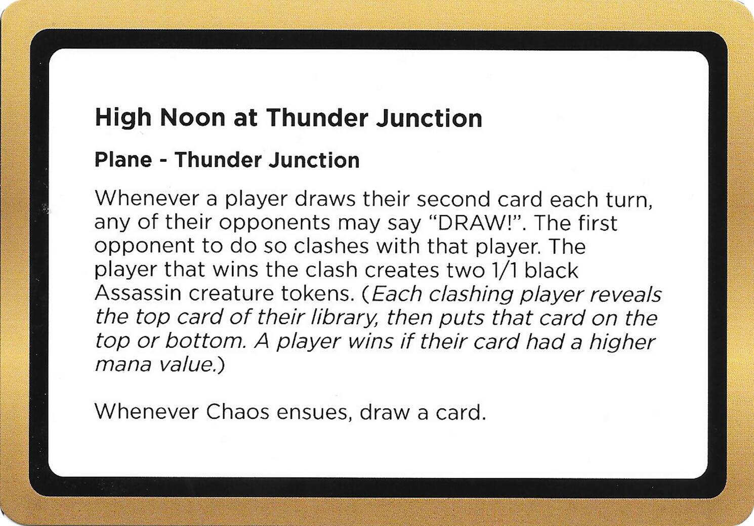 High Noon at Thunder Junction (Black Lotus Unknown Planechase) [Oversize Cards] | Exor Games Bridgewater