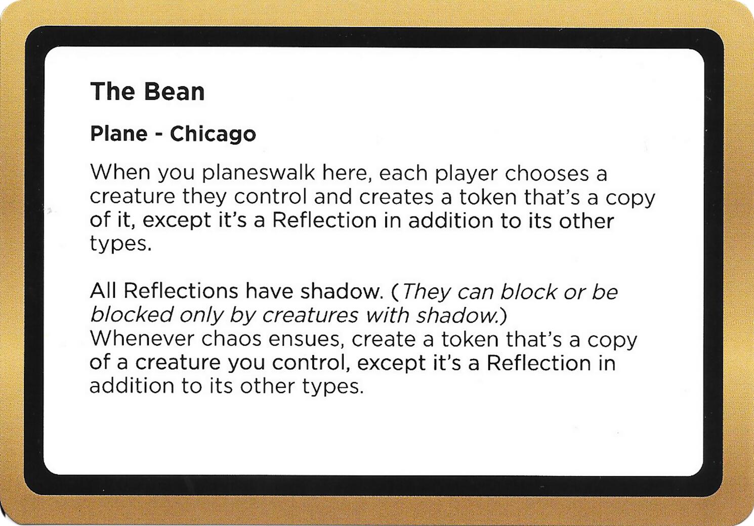 The Bean (Black Lotus Unknown Planechase) [Oversize Cards] | Exor Games Bridgewater