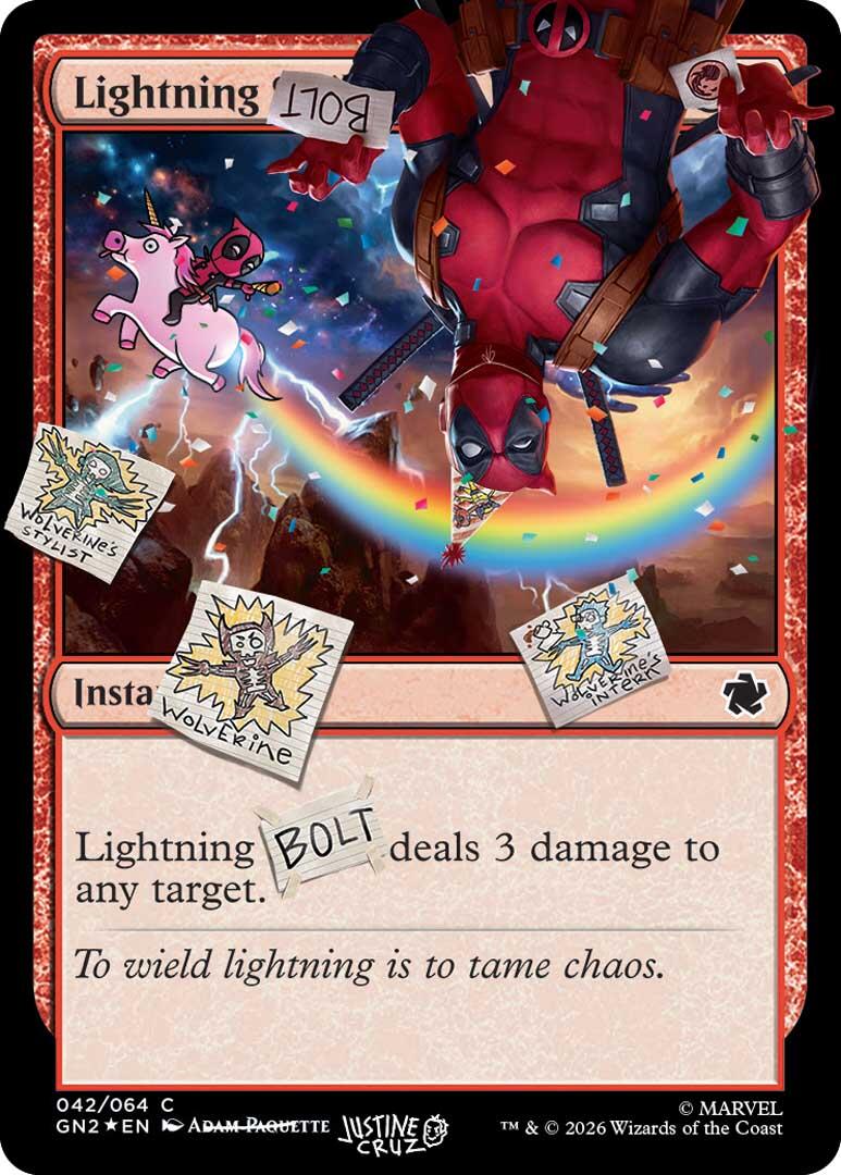 Lightning Bolt (042) (Pool Party Foil) [Secret Lair Drop Series] | Exor Games Bridgewater