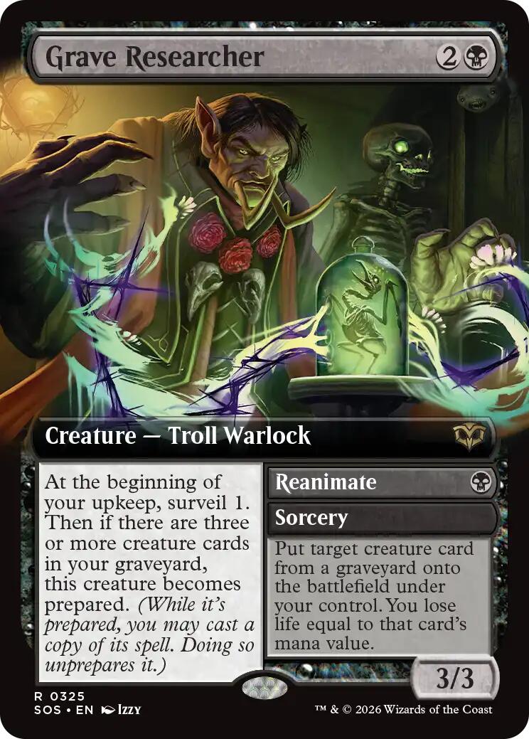 Grave Researcher (Extended Art) [Secrets of Strixhaven] | Exor Games Bridgewater