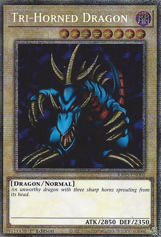 Tri-Horned Dragon [RA05-EN001] Super Rare | Exor Games Bridgewater