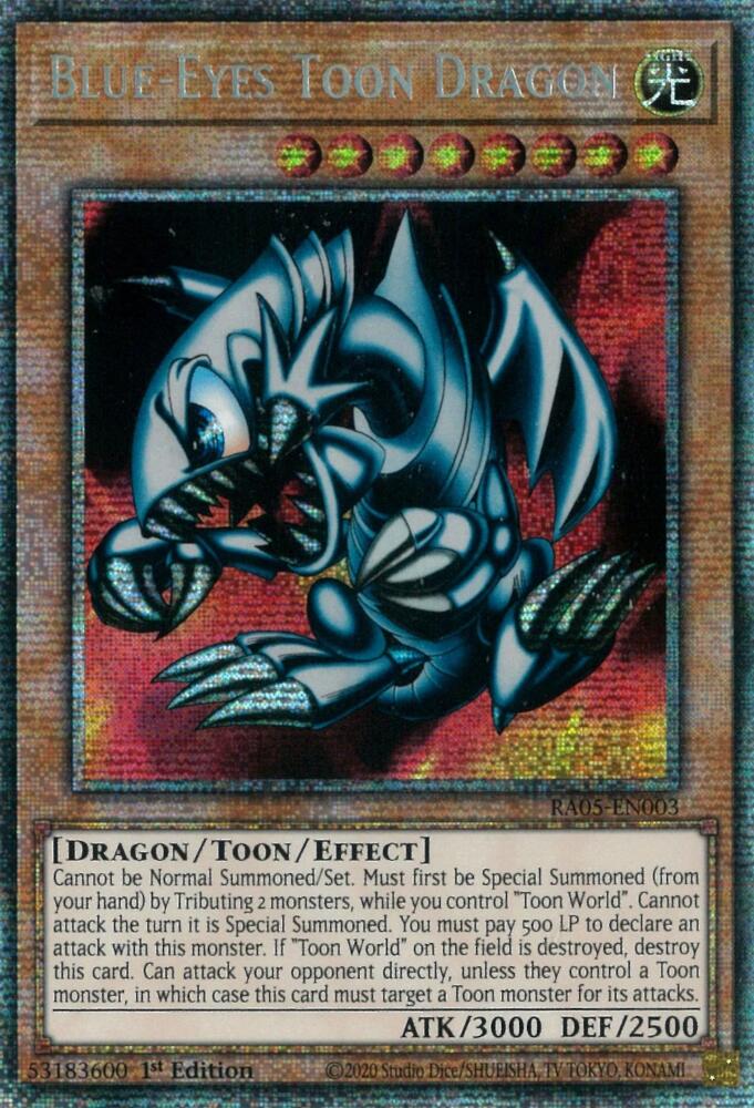 Blue-Eyes Toon Dragon [RA05-EN003] Super Rare | Exor Games Bridgewater