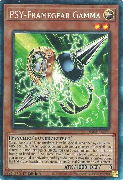 PSY-Framegear Gamma (Collector's Rare) [RA05-EN006] Collector's Rare | Exor Games Bridgewater