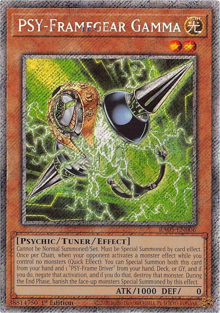 PSY-Framegear Gamma (Platinum Secret Rare) [RA05-EN006] Platinum Secret Rare | Exor Games Bridgewater