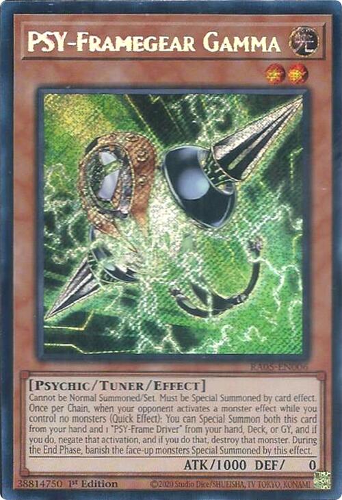 PSY-Framegear Gamma (Secret Rare) [RA05-EN006] Secret Rare | Exor Games Bridgewater