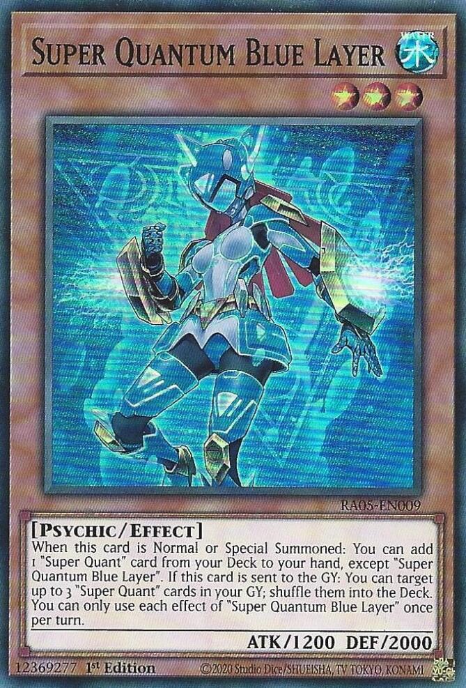 Super Quantum Blue Layer [RA05-EN009] Super Rare | Exor Games Bridgewater