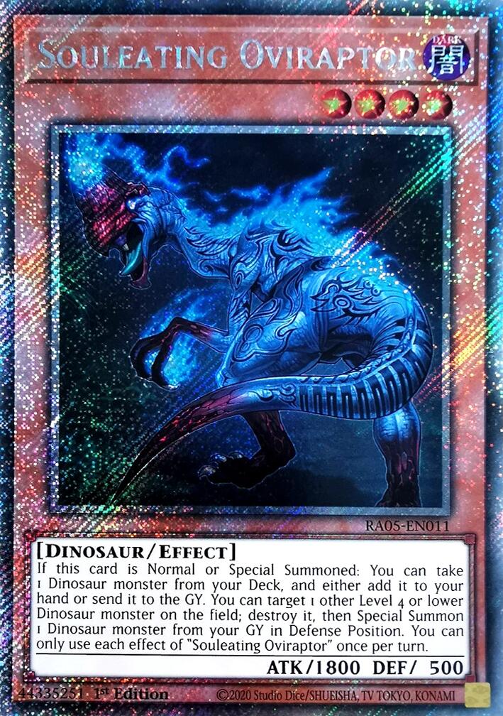 Souleating Oviraptor (Platinum Secret Rare) [RA05-EN011] Platinum Secret Rare | Exor Games Bridgewater