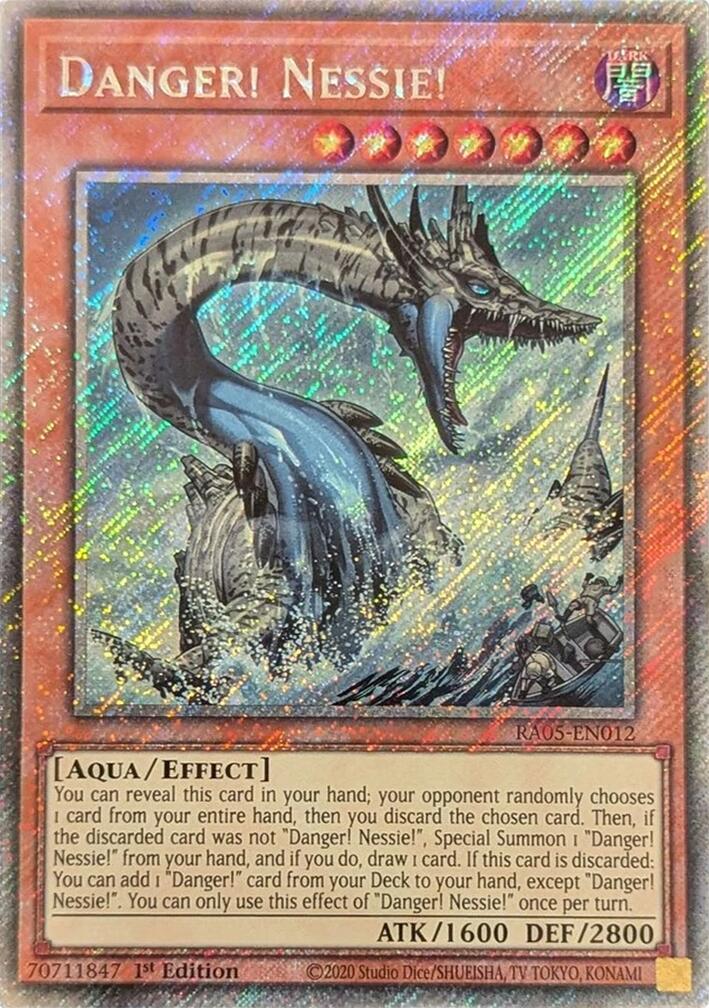 Danger! Nessie! (Platinum Secret Rare) [RA05-EN012] Platinum Secret Rare | Exor Games Bridgewater