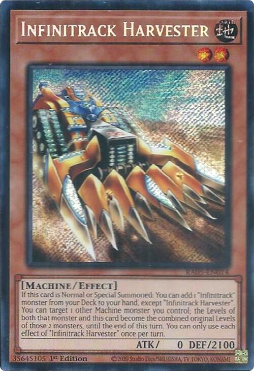 Infinitrack Harvester (Secret Rare) [RA05-EN014] Secret Rare | Exor Games Bridgewater