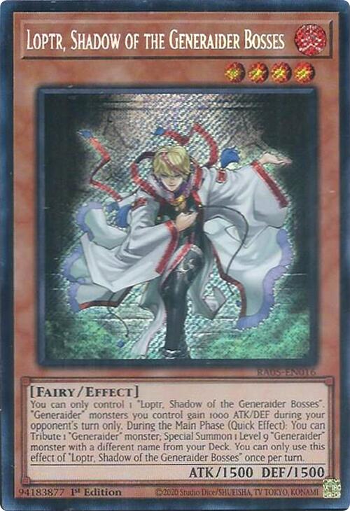 Loptr, Shadow of the Generaider Bosses (Secret Rare) [RA05-EN016] Secret Rare | Exor Games Bridgewater