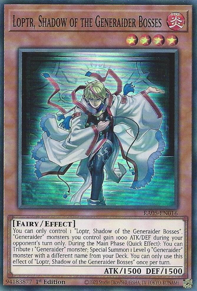 Loptr, Shadow of the Generaider Bosses [RA05-EN016] Super Rare | Exor Games Bridgewater