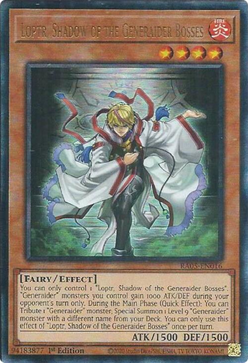 Loptr, Shadow of the Generaider Bosses (Ultimate Rare) [RA05-EN016] Ultimate Rare | Exor Games Bridgewater