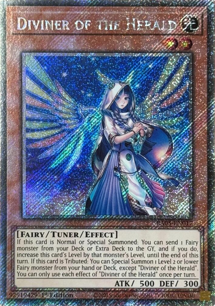 Diviner of the Herald (Platinum Secret Rare) [RA05-EN017] Platinum Secret Rare | Exor Games Bridgewater