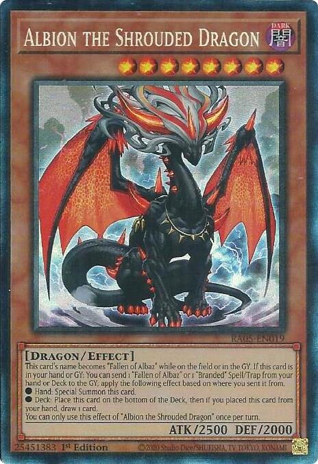 Albion the Shrouded Dragon (Collector's Rare) [RA05-EN019] Collector's Rare | Exor Games Bridgewater