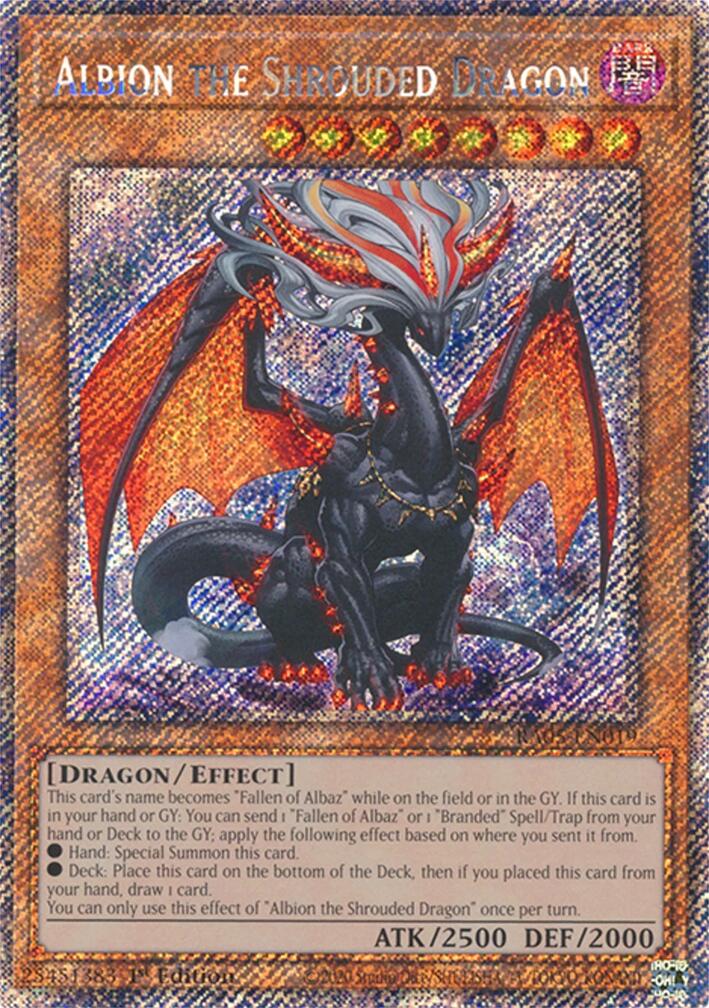 Albion the Shrouded Dragon (Platinum Secret Rare) [RA05-EN019] Platinum Secret Rare | Exor Games Bridgewater