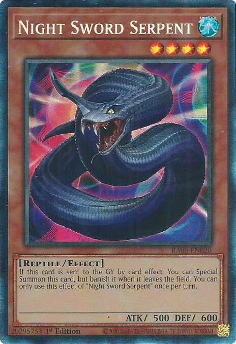 Night Sword Serpent (Collector's Rare) [RA05-EN020] Collector's Rare | Exor Games Bridgewater
