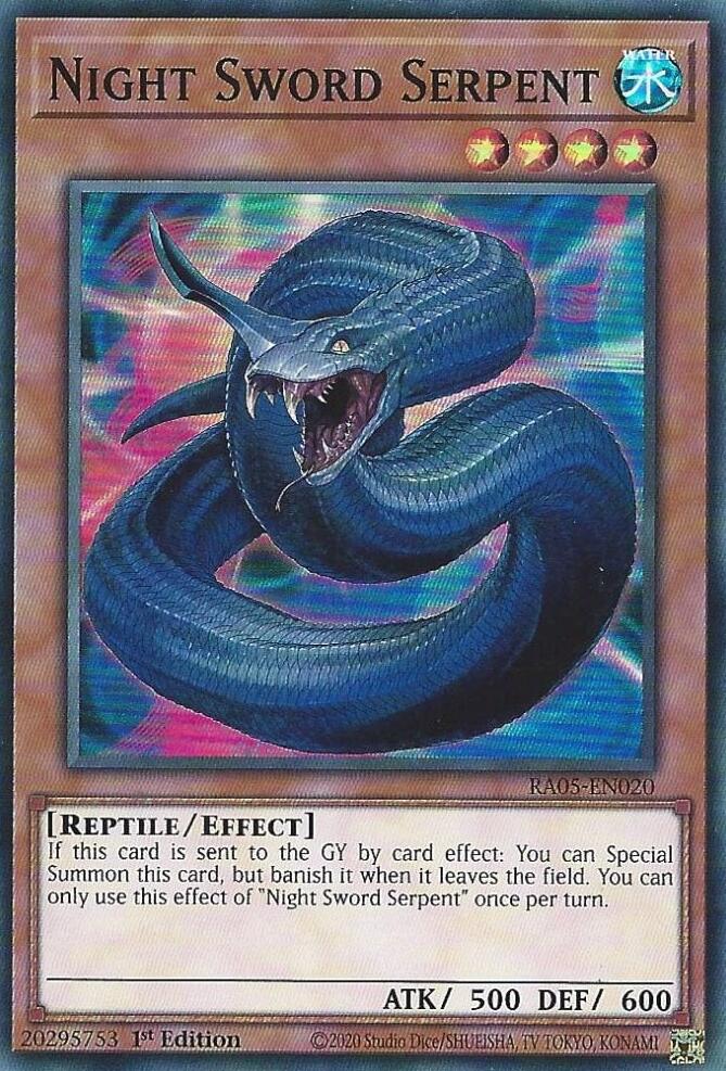 Night Sword Serpent [RA05-EN020] Super Rare | Exor Games Bridgewater