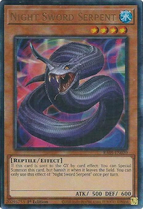 Night Sword Serpent (Ultimate Rare) [RA05-EN020] Ultimate Rare | Exor Games Bridgewater