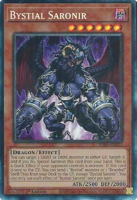 Bystial Saronir (Collector's Rare) [RA05-EN023] Collector's Rare | Exor Games Bridgewater
