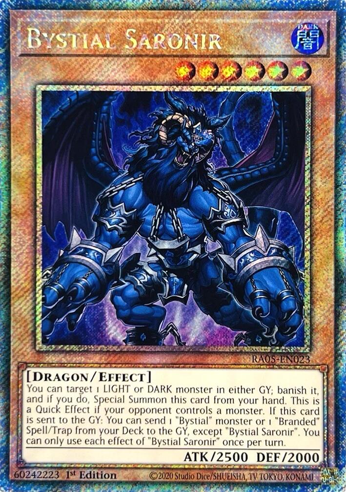 Bystial Saronir (Platinum Secret Rare) [RA05-EN023] Platinum Secret Rare | Exor Games Bridgewater