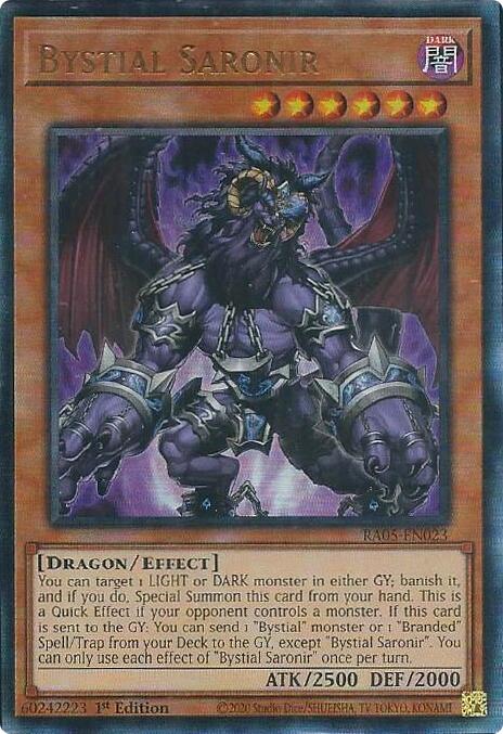 Bystial Saronir (Ultimate Rare) [RA05-EN023] Ultimate Rare | Exor Games Bridgewater