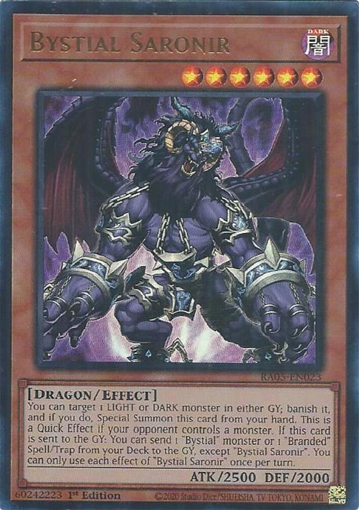 Bystial Saronir (Ultra Rare) [RA05-EN023] Ultra Rare | Exor Games Bridgewater