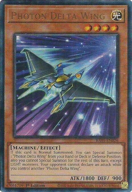 Photon Delta Wing (Ultimate Rare) [RA05-EN026] Ultimate Rare | Exor Games Bridgewater