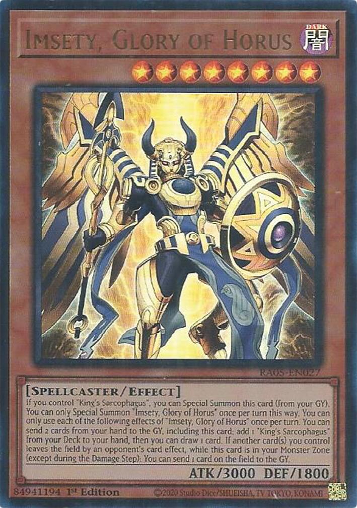 Imsety, Glory of Horus (Ultra Rare) [RA05-EN027] Ultra Rare | Exor Games Bridgewater