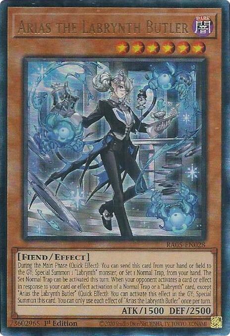 Arias the Labrynth Butler (Ultimate Rare) [RA05-EN028] Ultimate Rare | Exor Games Bridgewater