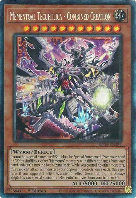 Mementoal Tecuhtlica - Combined Creation (Collector's Rare) [RA05-EN029] Collector's Rare | Exor Games Bridgewater