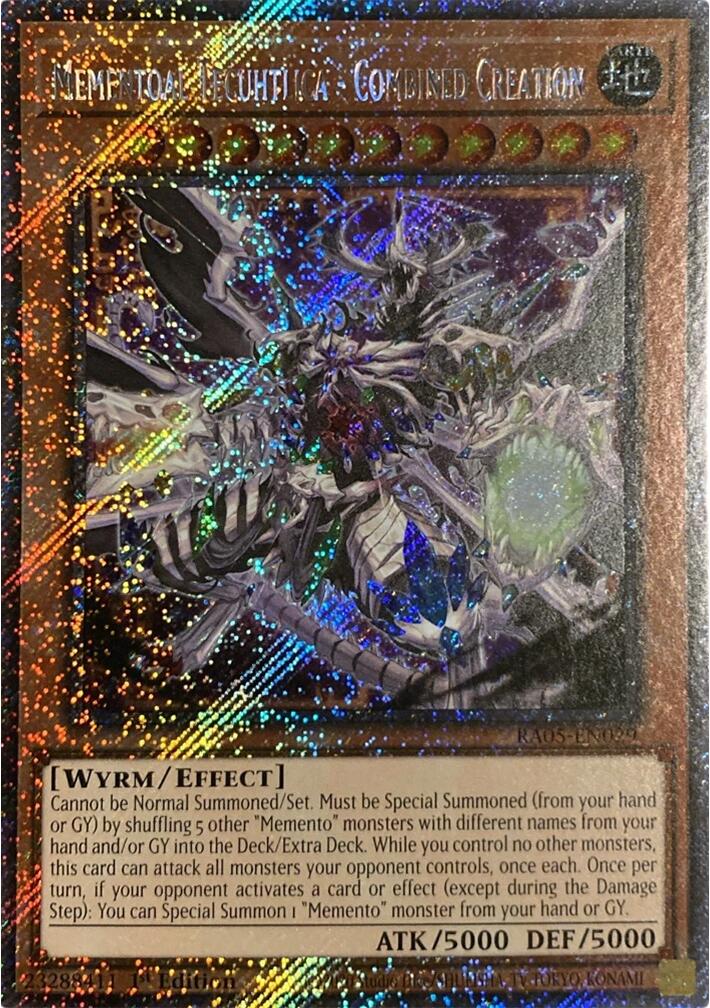 Mementoal Tecuhtlica - Combined Creation (Platinum Secret Rare) [RA05-EN029] Platinum Secret Rare | Exor Games Bridgewater