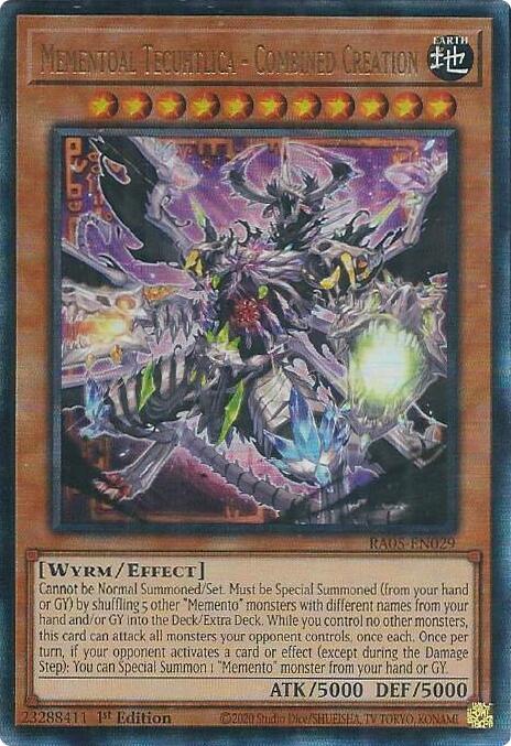 Mementoal Tecuhtlica - Combined Creation (Ultimate Rare) [RA05-EN029] Ultimate Rare | Exor Games Bridgewater