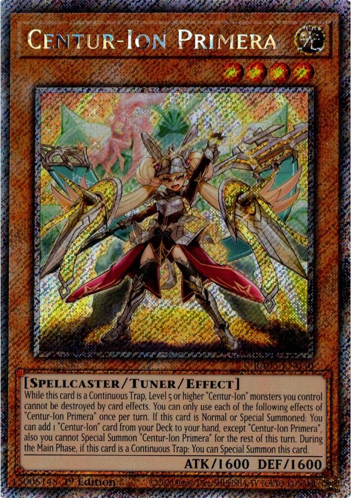 Centur-Ion Primera (Platinum Secret Rare) [RA05-EN030] Platinum Secret Rare | Exor Games Bridgewater