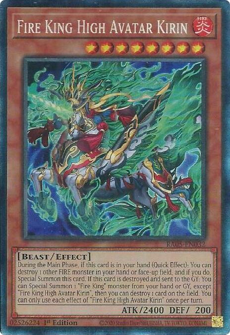 Fire King High Avatar Kirin (Collector's Rare) [RA05-EN032] Collector's Rare | Exor Games Bridgewater