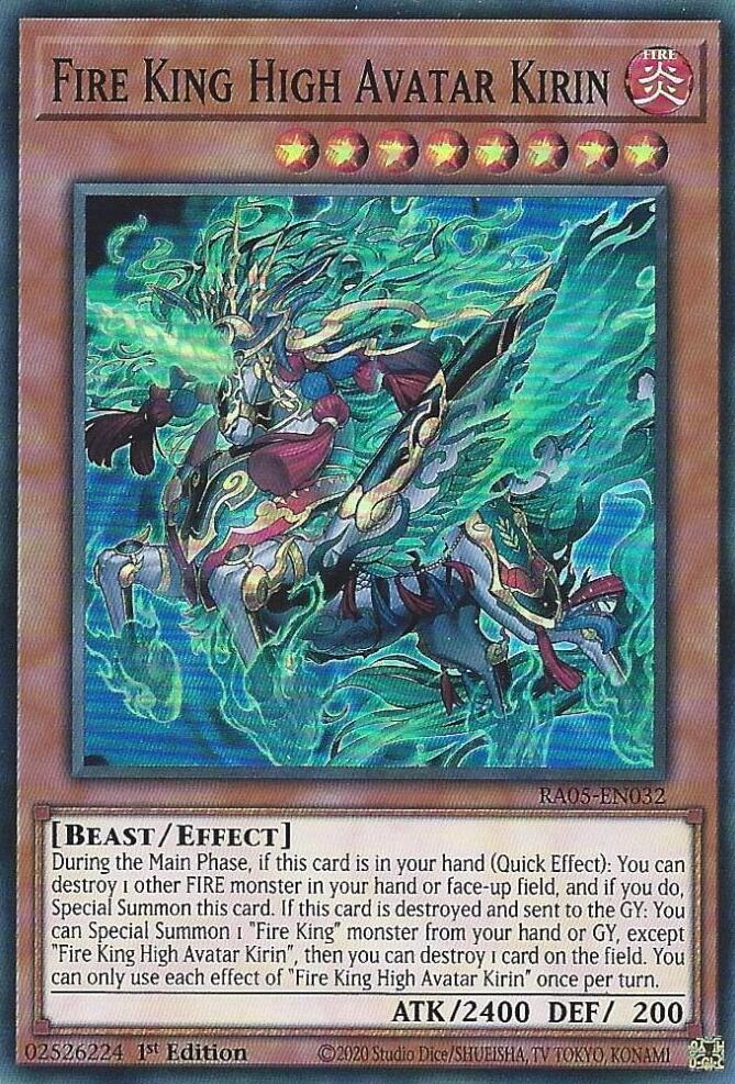 Fire King High Avatar Kirin [RA05-EN032] Super Rare | Exor Games Bridgewater