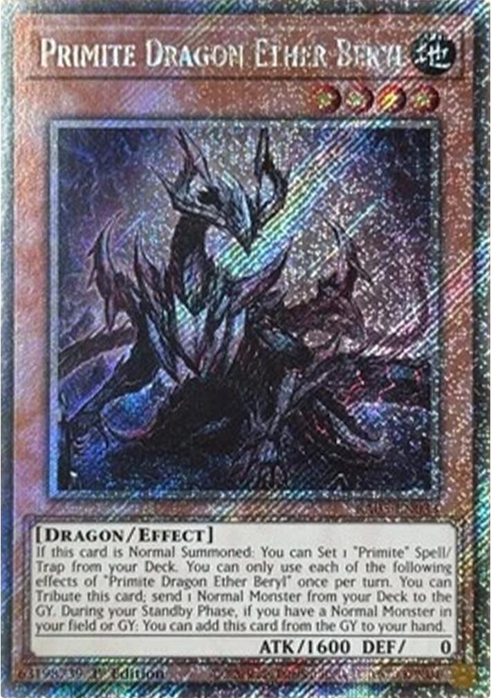Primite Dragon Ether Beryl (Platinum Secret Rare) [RA05-EN033] Platinum Secret Rare | Exor Games Bridgewater