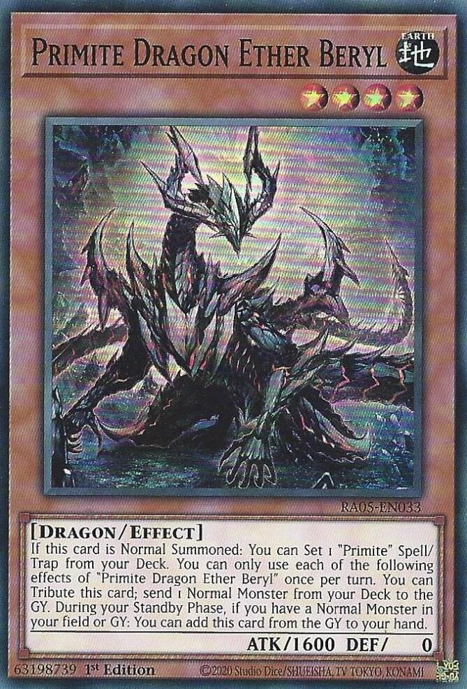 Primite Dragon Ether Beryl [RA05-EN033] Super Rare | Exor Games Bridgewater