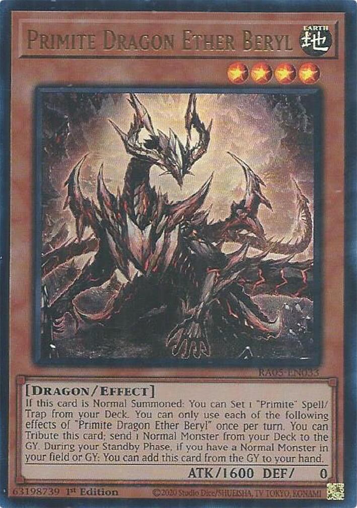 Primite Dragon Ether Beryl (Ultra Rare) [RA05-EN033] Ultra Rare | Exor Games Bridgewater