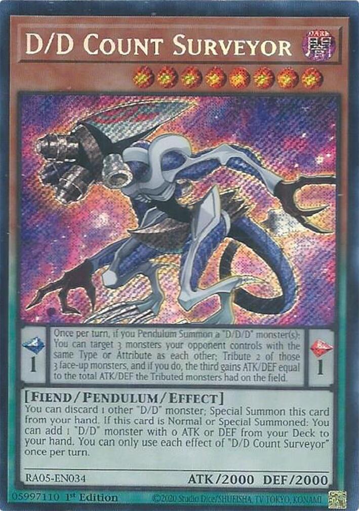 D/D Count Surveyor (Secret Rare) [RA05-EN034] Secret Rare | Exor Games Bridgewater